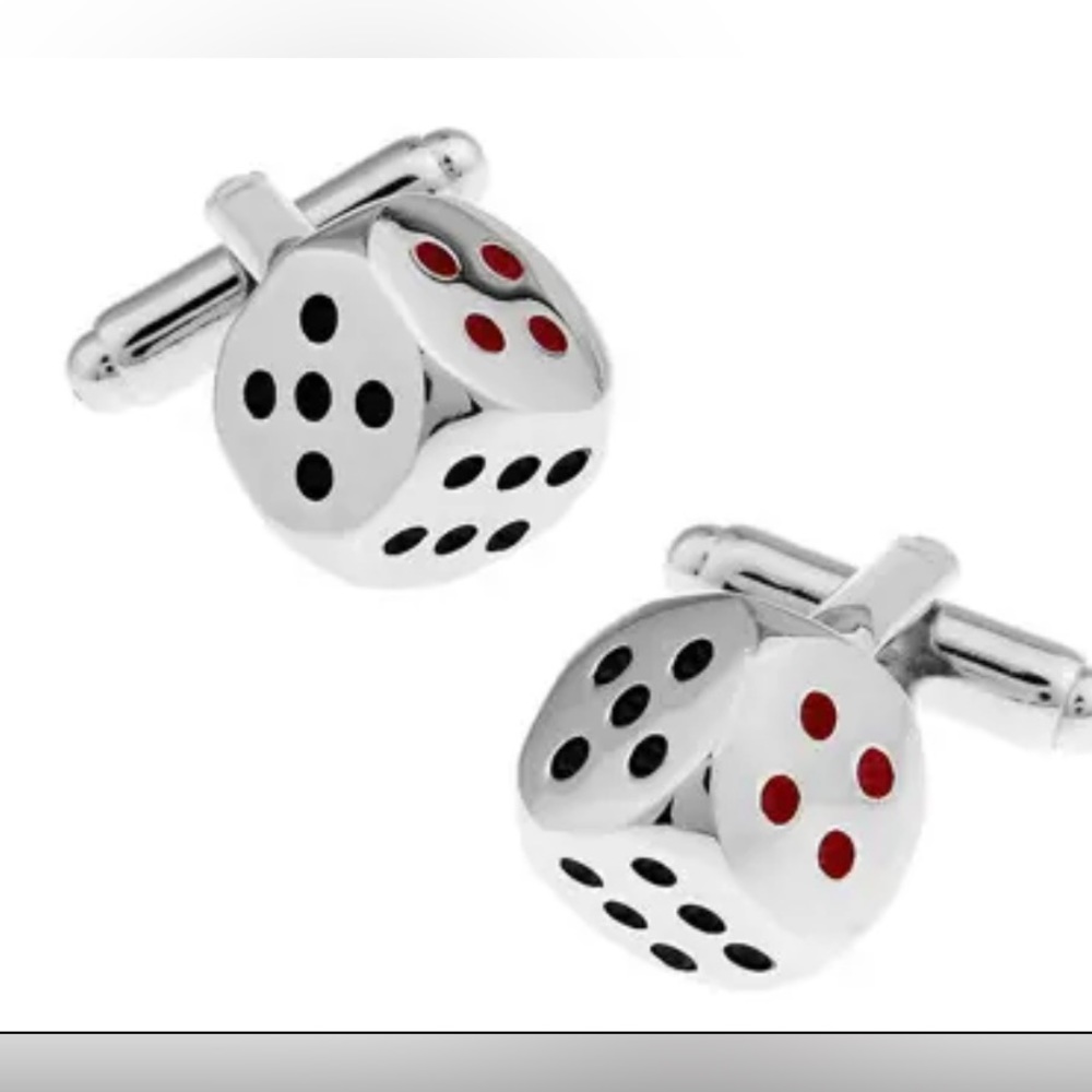 3D DICE CUFF LINKS